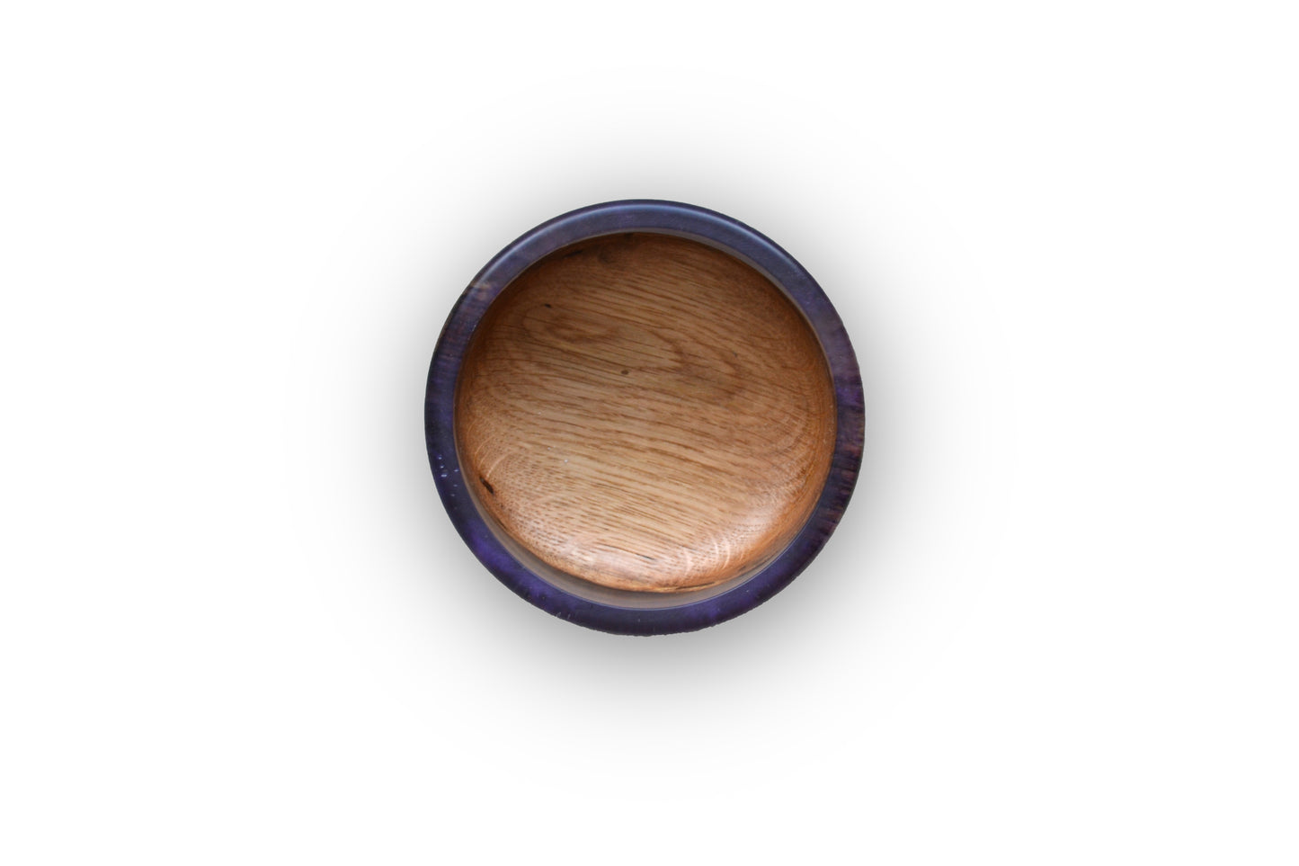 Handmade Oak Epoxy Bowl - Purple Design by Timberflow