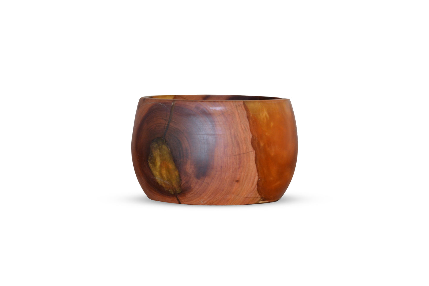 Handmade Plum Epoxy Bowl - Orange Design by Timberflow