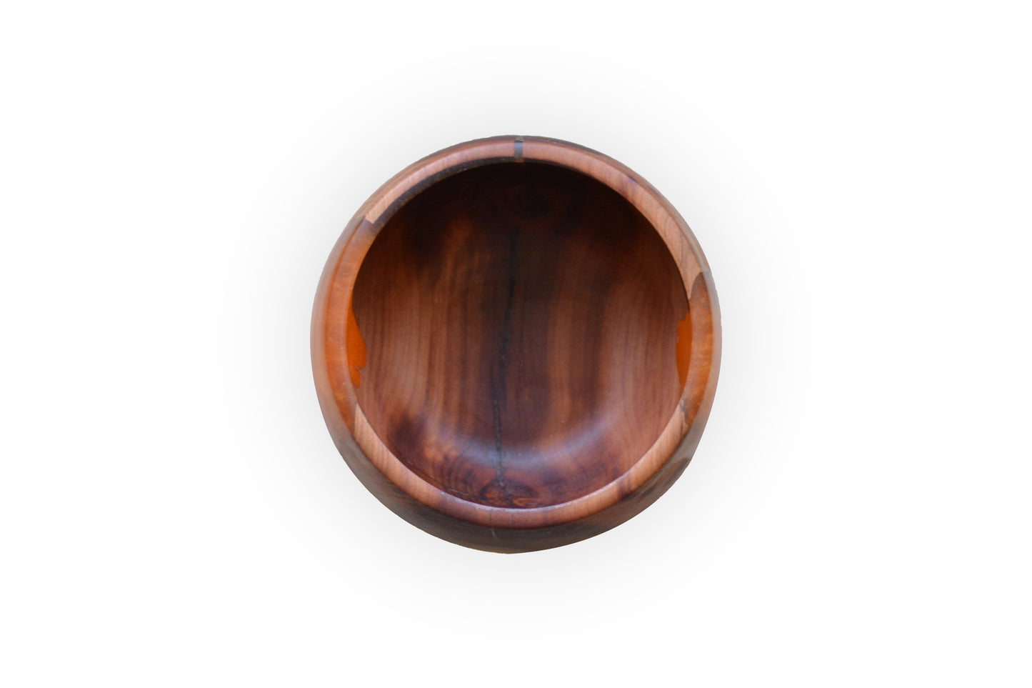 Handmade Plum Epoxy Bowl - Orange Design by Timberflow
