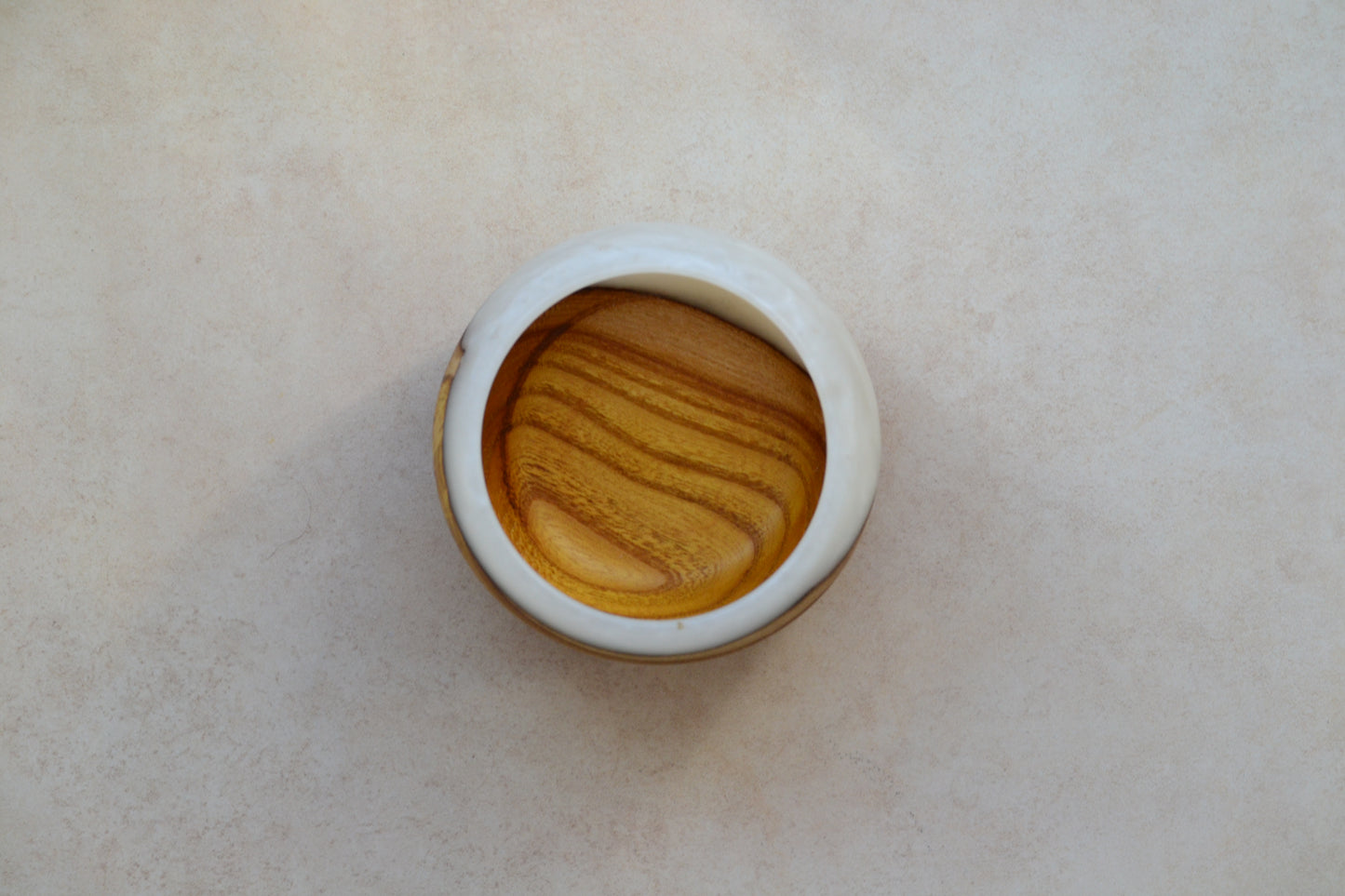 Handmade Mulberry Epoxy Bowl - White Design by Timberflow