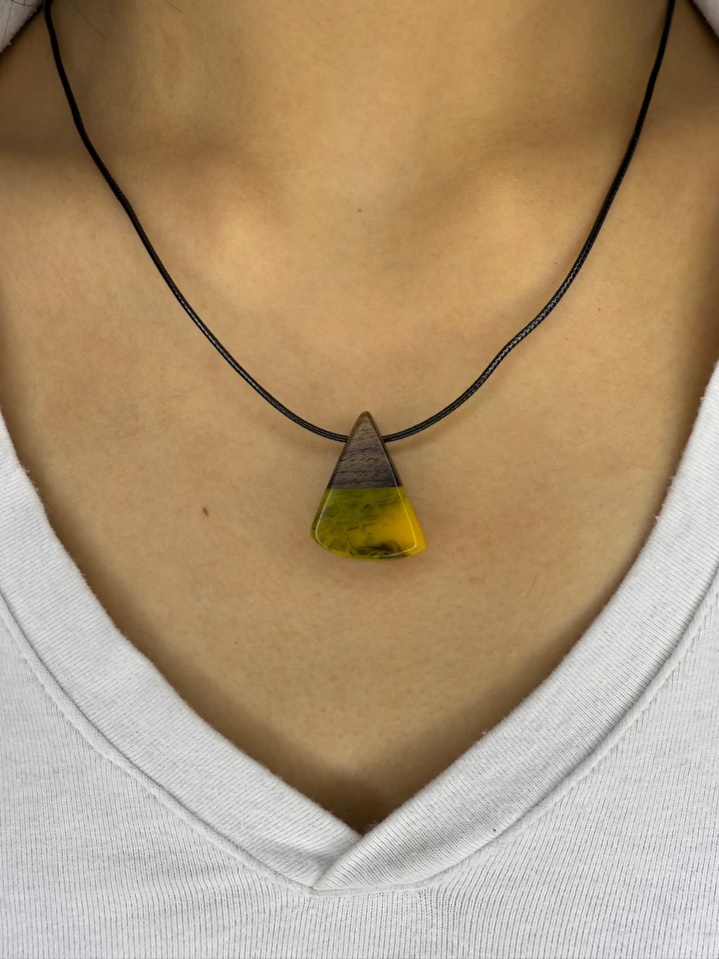 Handmade Epoxy Necklaces - Parakeet Design by Timberflow