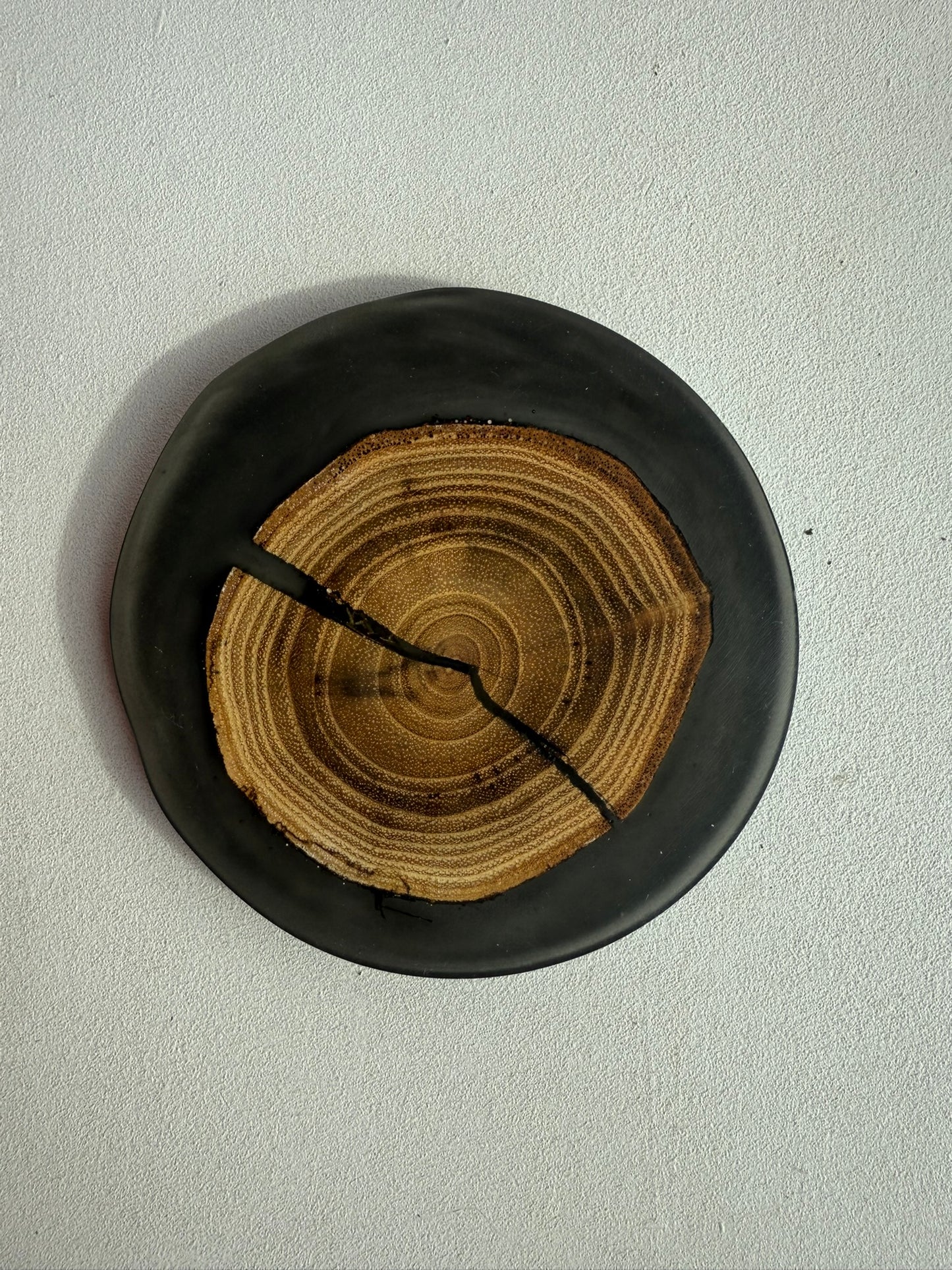 Handmade Epoxy Coaster - Grey Design by Timberflow