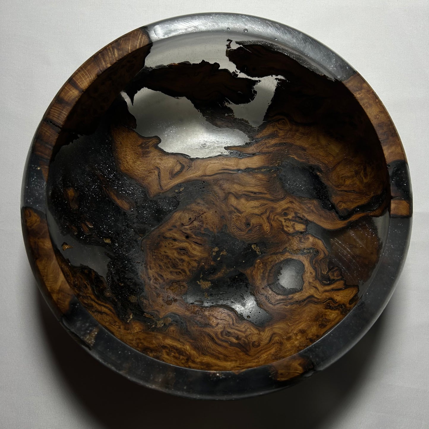 Handmade Oak Epoxy Exclusive - Grey/Transparent Design by Timberflow