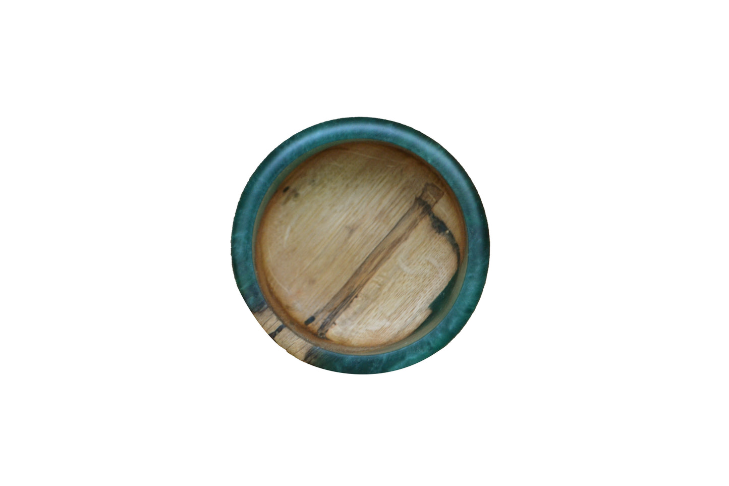 Handmade Walnut Epoxy Bowl - Cyan Design by Timberflow