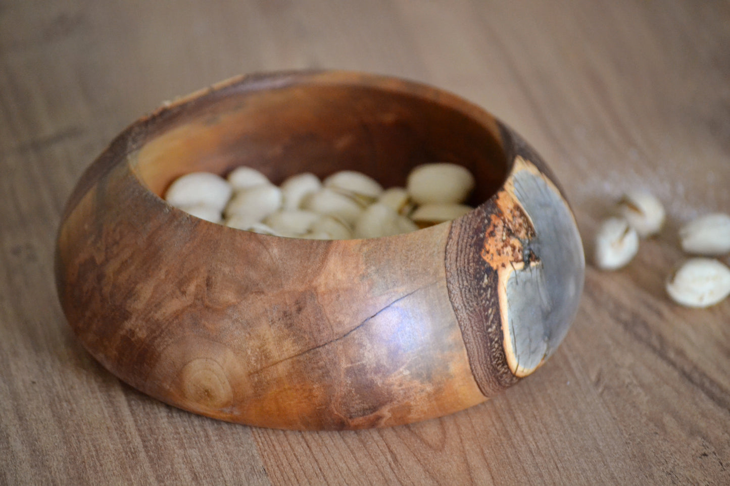 Handmade Birch Epoxy Bowl - Grey Design by Timberflow