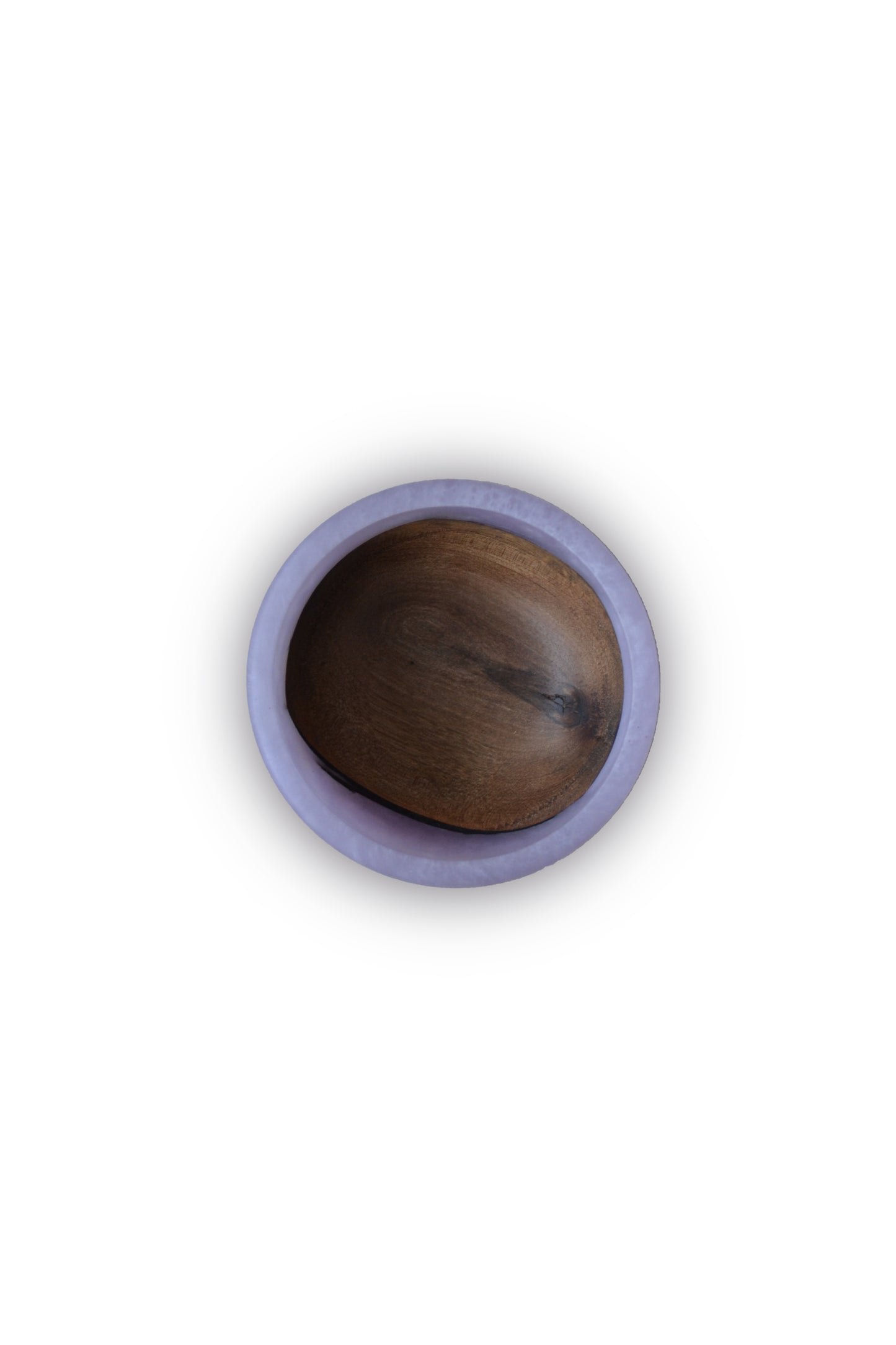 Handmade Oak Epoxy Bowl - Purple Design by Timberflow