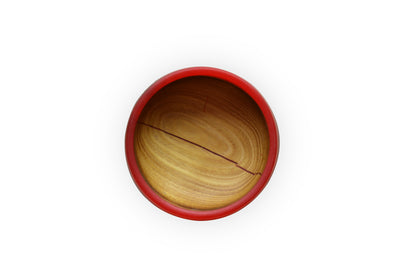 Handmade Acacia Epoxy Bowl - Red Design by Timberflow