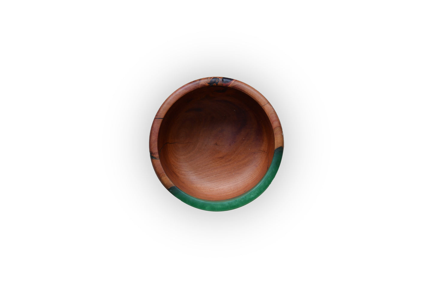 Handmade Plum Epoxy Bowl - Green Design by Timberflow