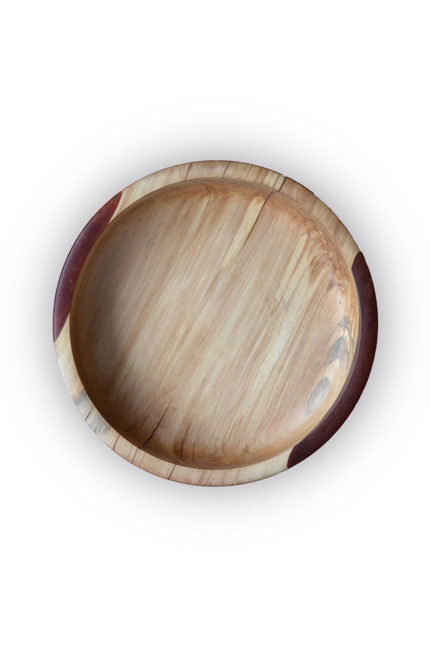 Handmade Horse Chestnut Epoxy Bowl - Red Design by Timberflow